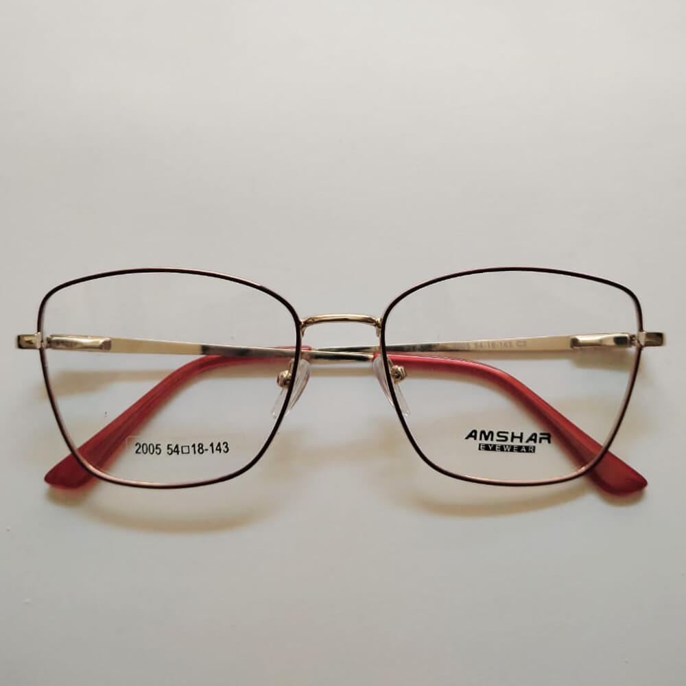 lentes opticos metálicos de mujer / lmm020