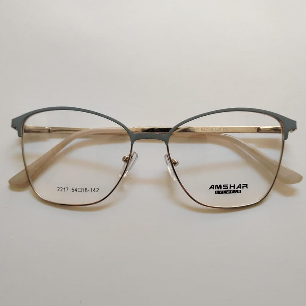 lentes opticos metálicos de mujer / lmm020