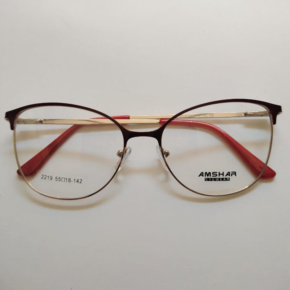 lentes opticos metálicos de mujer / lmm020